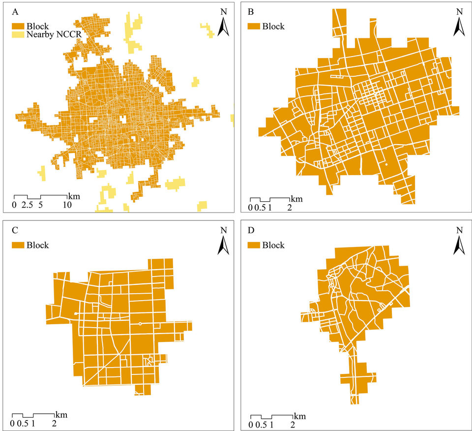Boundaries and Blocks in Redefined Cities of China 2011 & 2016