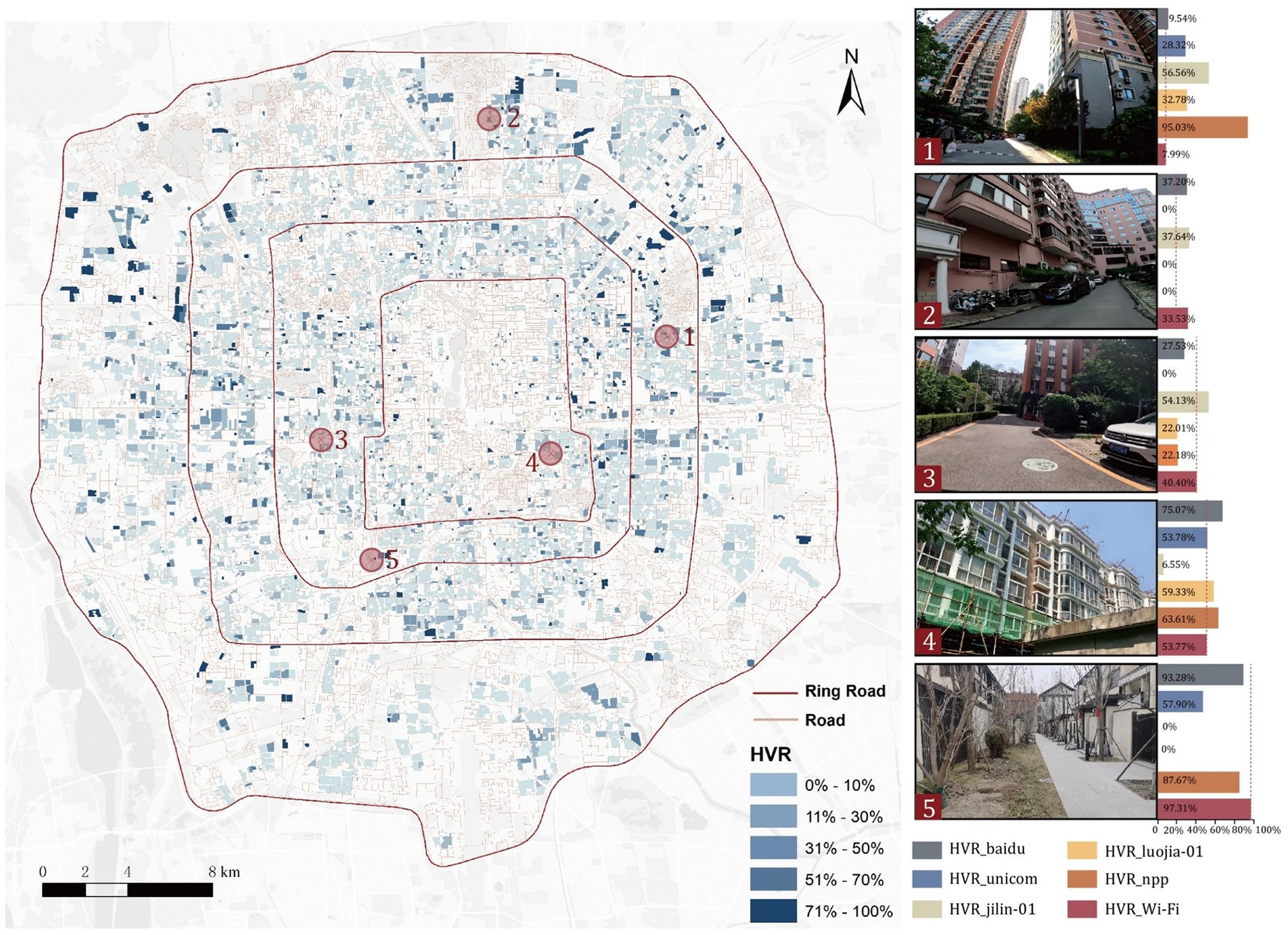 Housing vacancies in Chinese cities