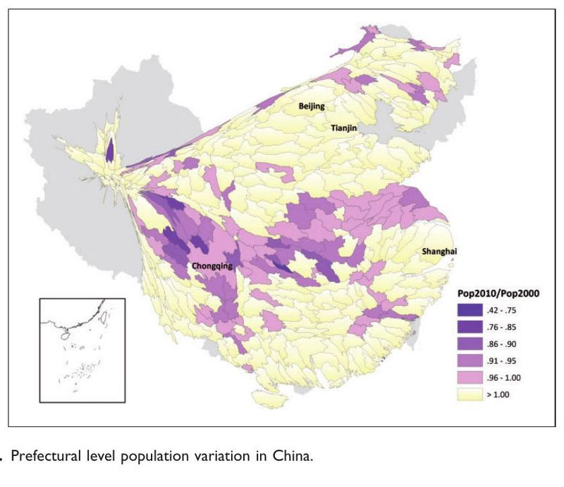 Shrinking cities in a rapidly urbanizing China