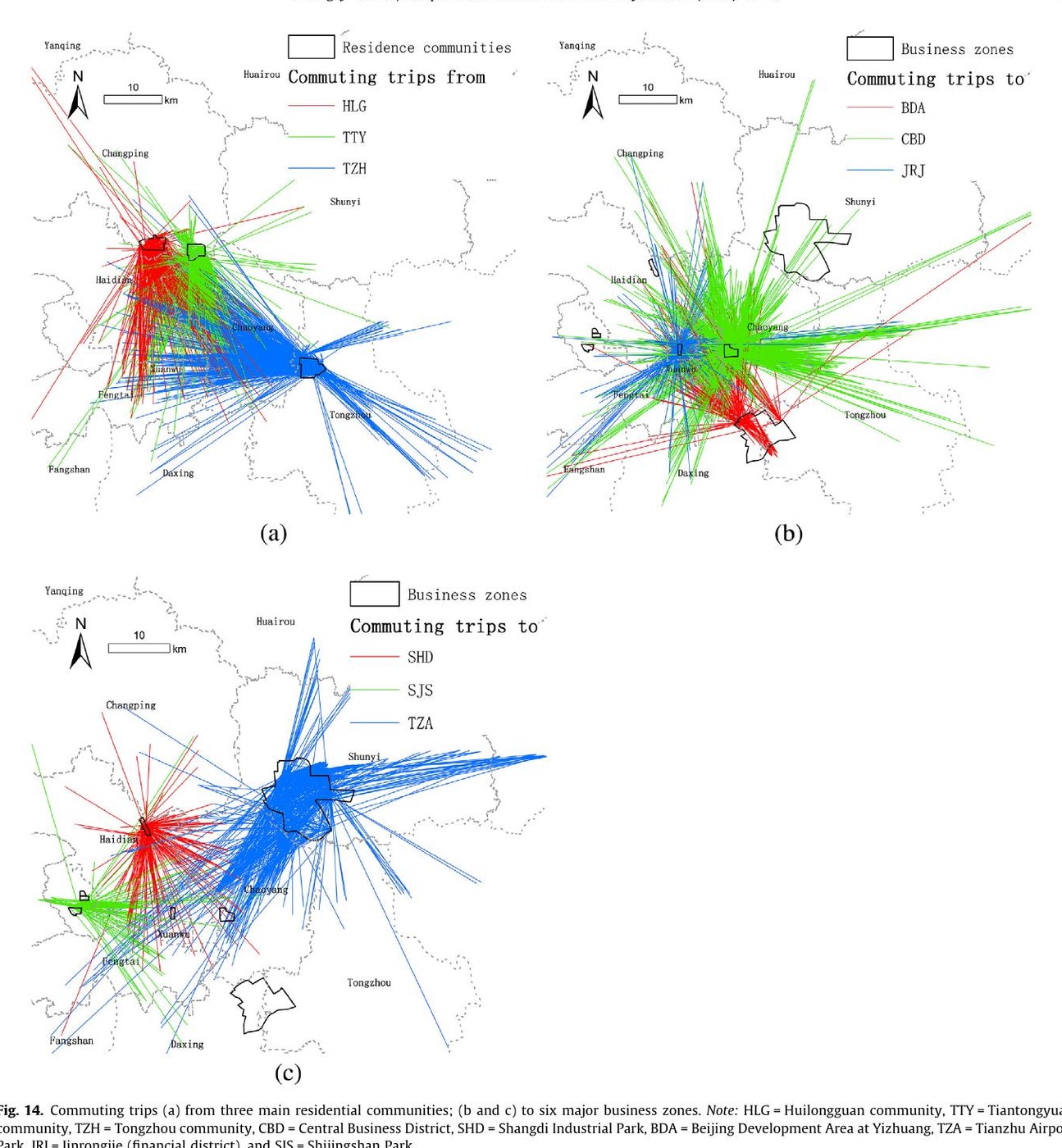 Combining smart card data and household travel survey to analyze jobs–housing relationships in Beijing