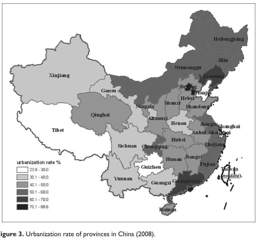 Urbanization and sustainability in China: An analysis based on the urbanization Kuznets-curve