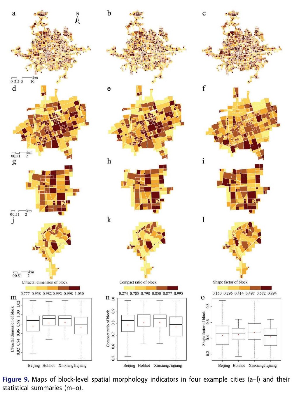 Are all cities with similar urban form or not? Redefining cities with ubiquitous points of interest and evaluating them with indicators at city and block levels in China