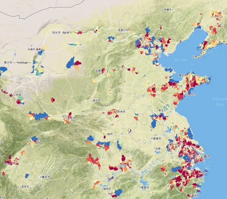 Parcel Maps for 297 Chinese Cities