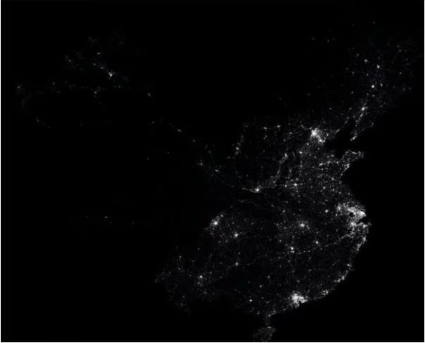 Road junction density of China in 2011