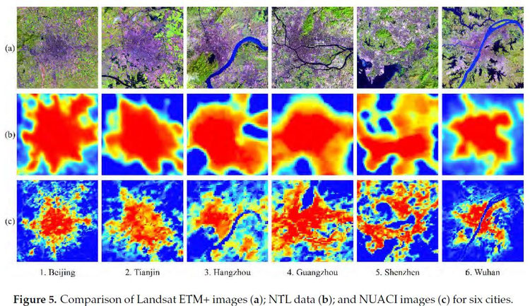 Impervious Surface Areas Interpreted from DMSP‑OLS and MODIS