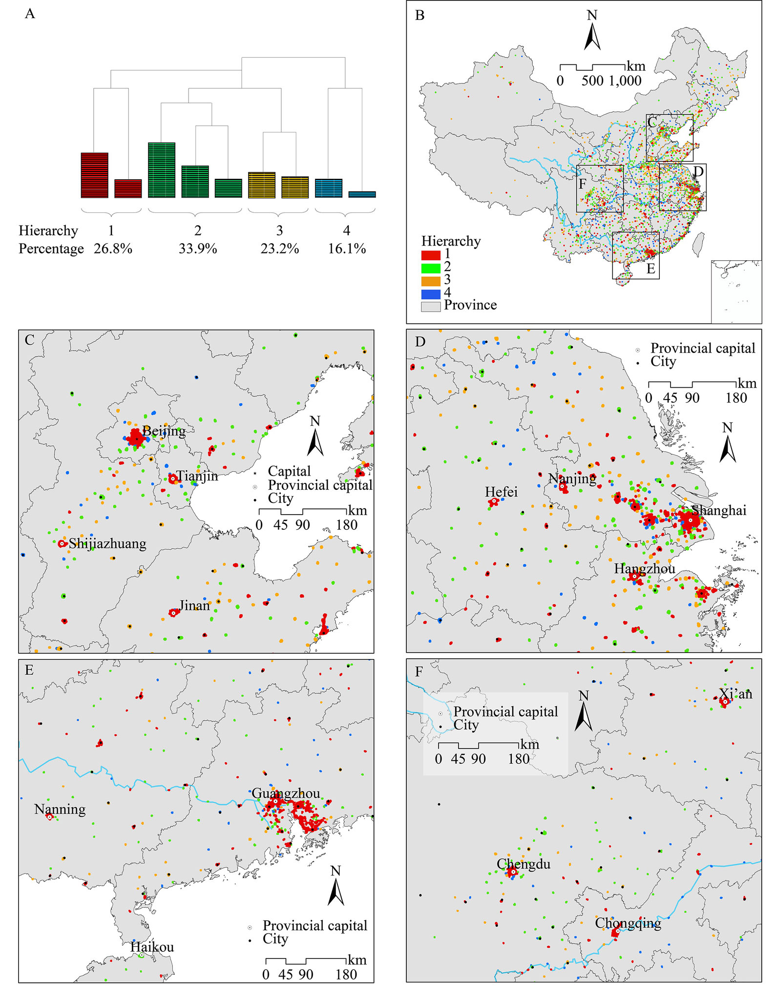 Boundaries and Blocks in Redefined Cities of China 2011 & 2016