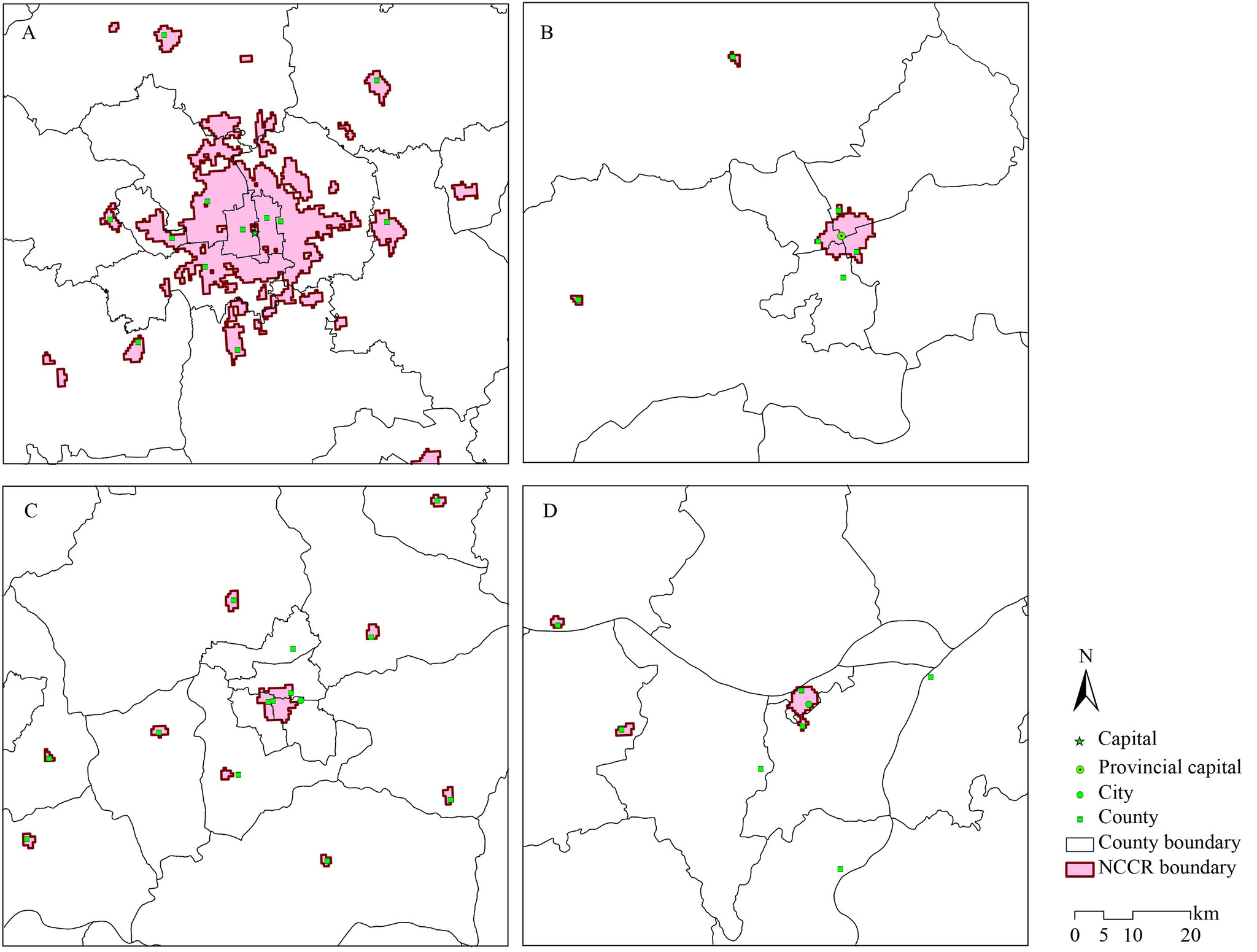 Boundaries and Blocks in Redefined Cities of China 2011 & 2016