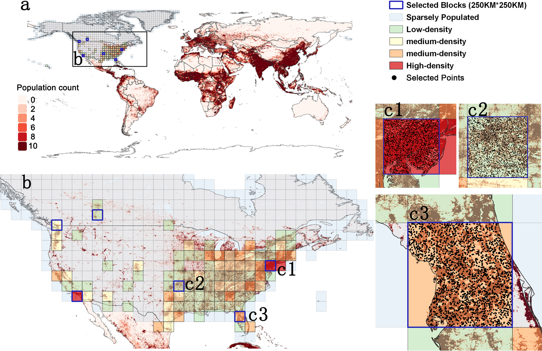 Projecting 1 km-grid population distributions from 2020 to 2100 globally under shared socioeconomic pathways