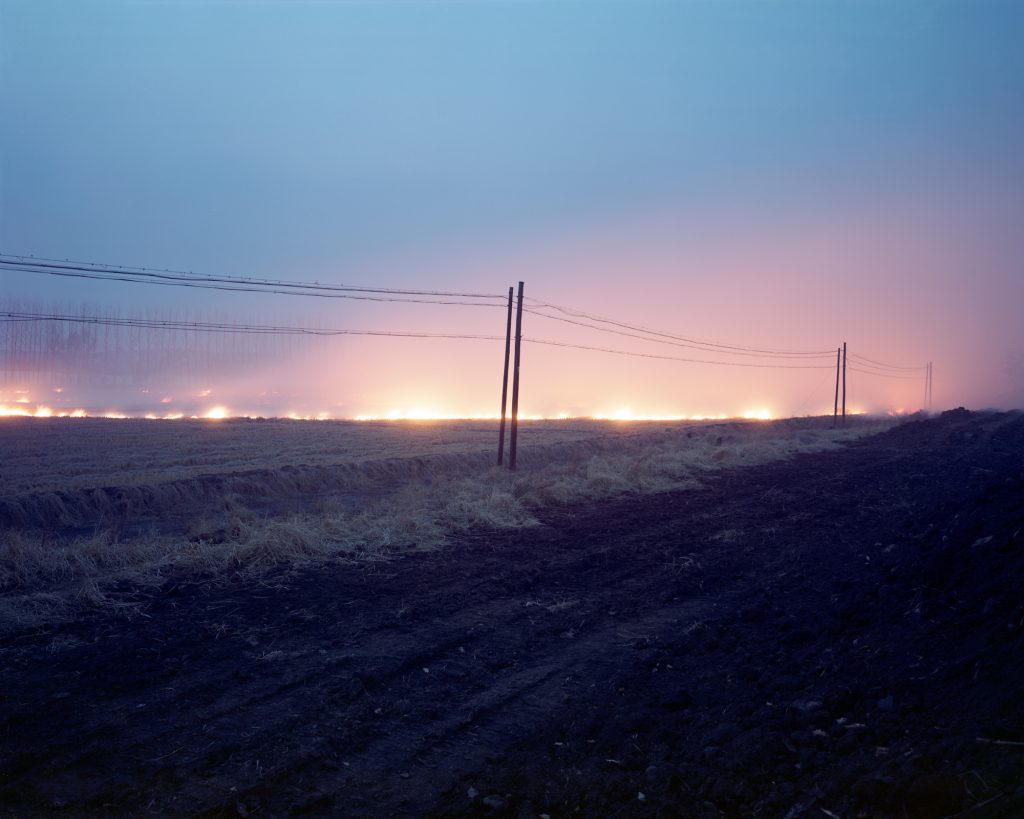 Ronghui Chen, Freezing Land, blue-hour Northeast landscape