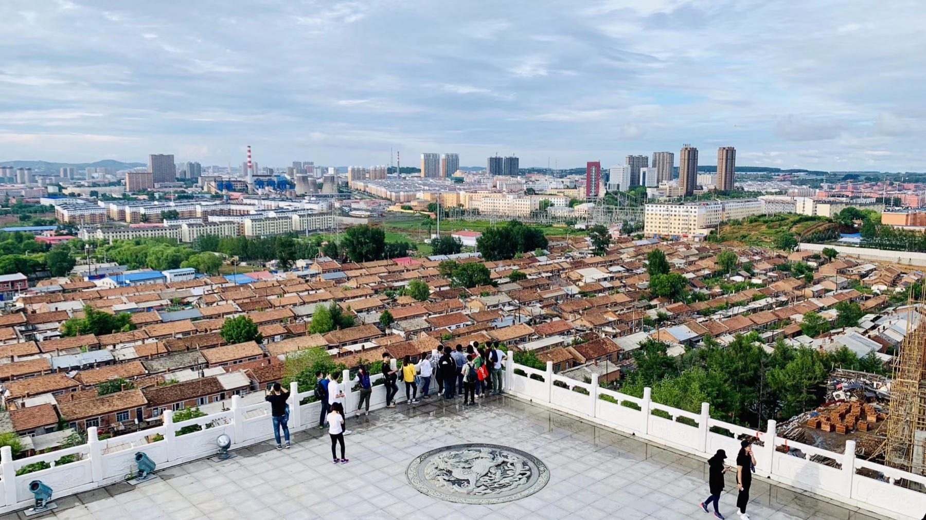 Panoramic view observed during the 2019 Hegang field workshop