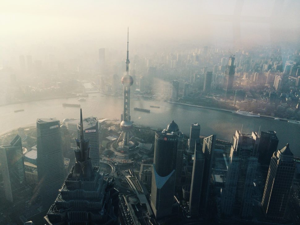 Shanghai skyline reproduced in the Edgy report