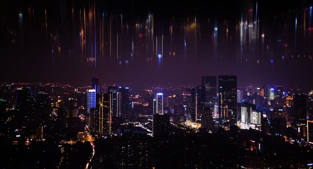 Urban night view reproduced in Tencent News' archived report