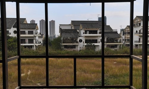 Unfinished housing reproduced in the Global Times report