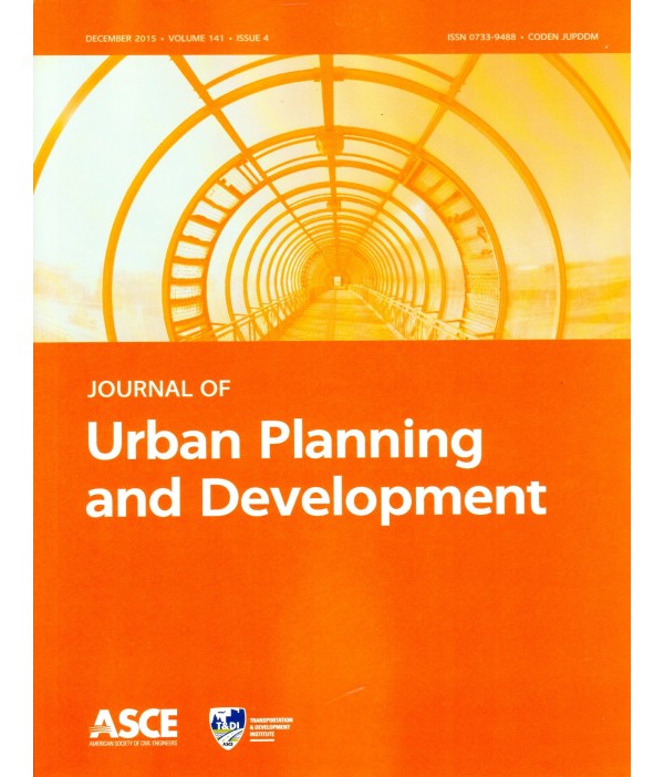 Journal of Urban Planning and Development December 2015 issue 4 journal cover used as a representative cover